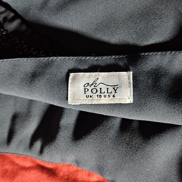 Oh Polly Black Beaded Mini Dress - Picture 7 of 9